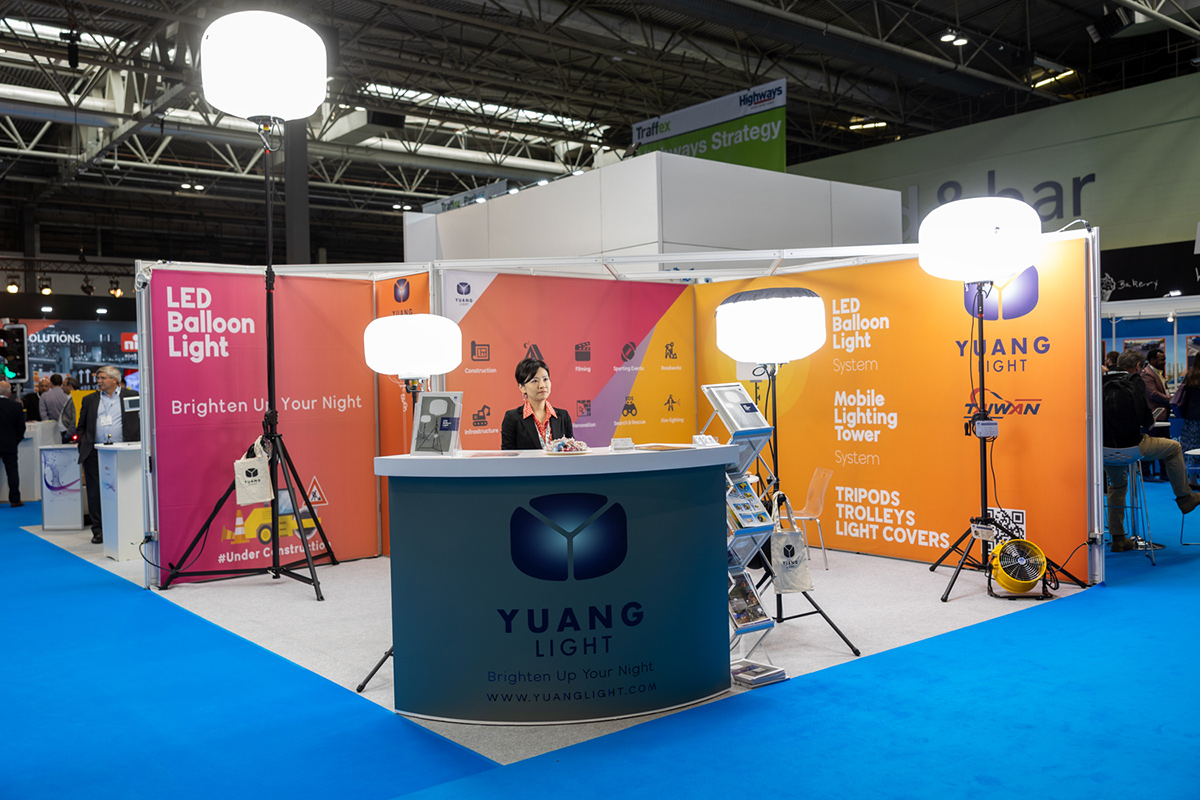 Fabric graphics for exhibition stands